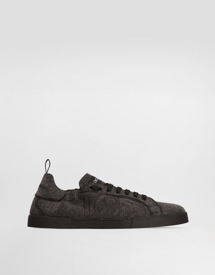 Dolce & Gabbana Portofino denim sneakers Black CS2445A0974