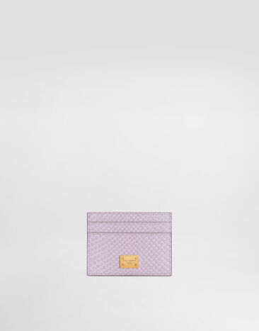 Dolce & Gabbana Python card holder Lilac BI0330A2J57