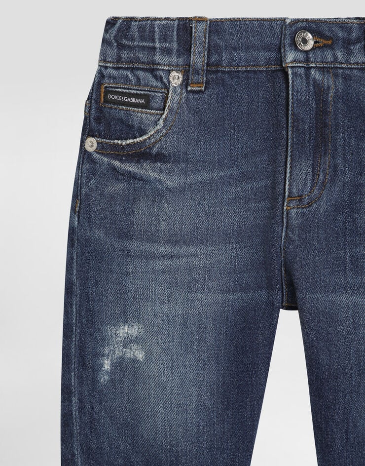 Dolce & Gabbana Washed denim trousers Multicolor L12F88LDD53