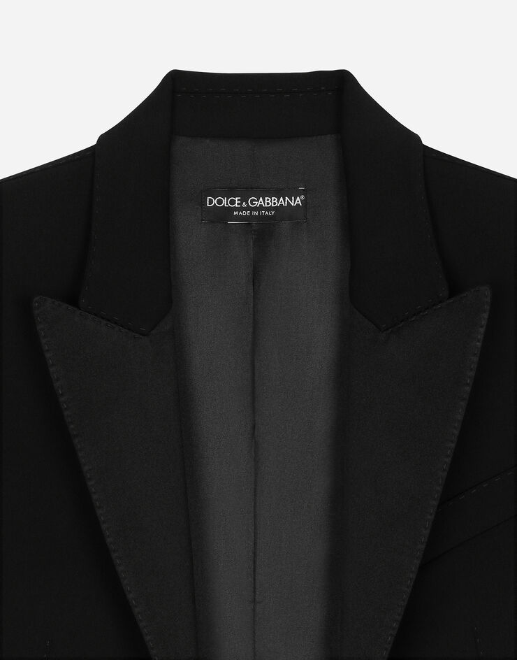 Dolce & Gabbana جاكيت سهرة سبينسر من صوف جبردين أسود F2919TFU21E