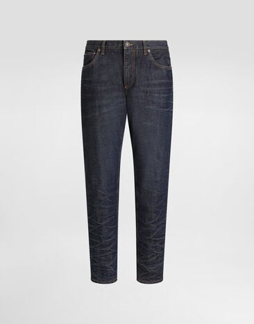 Dolce & Gabbana Loose cotton denim jeans Multicolor GYJDADG8NJ2