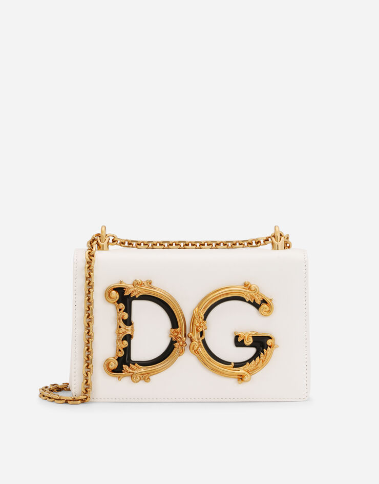 Dolce & Gabbana DG GIRLS ショルダーバッグ ナッパレザー ホワイト BB6498AZ801
