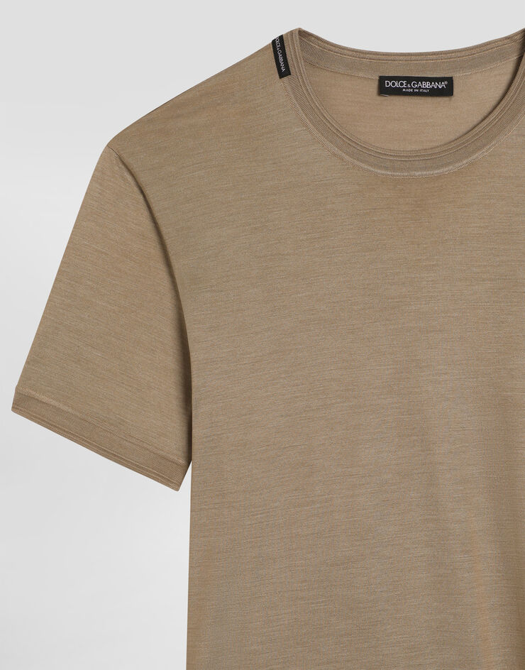 Dolce & Gabbana T-SHIRT M/CORTA GIRO Multicolor G8ST1TG7P0F