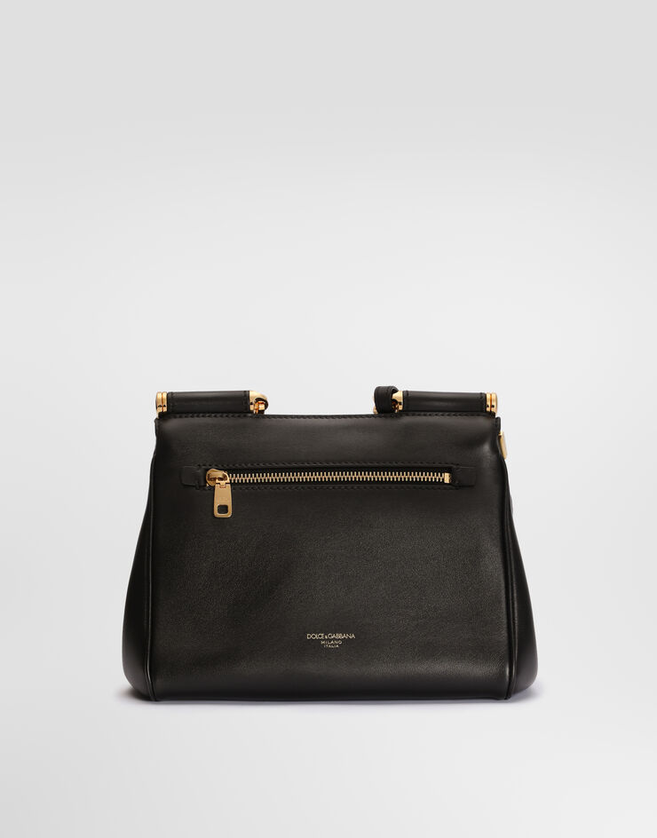 Dolce & Gabbana Small My Sicily handbag in plongé calfskin Black BB7781B7321