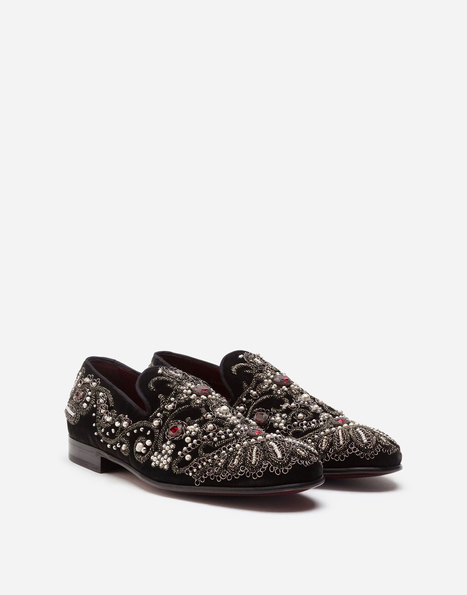 Dolce and online gabbana velvet shoes