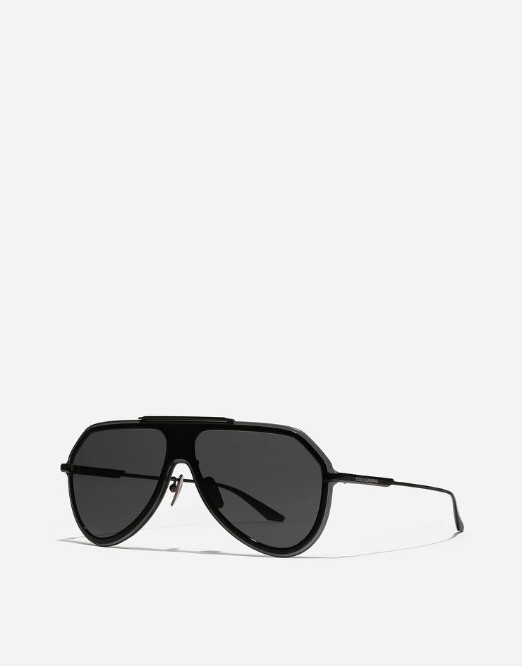 Dolce & Gabbana Sonnenbrille Metal Classic Schwarz VG2309VM187