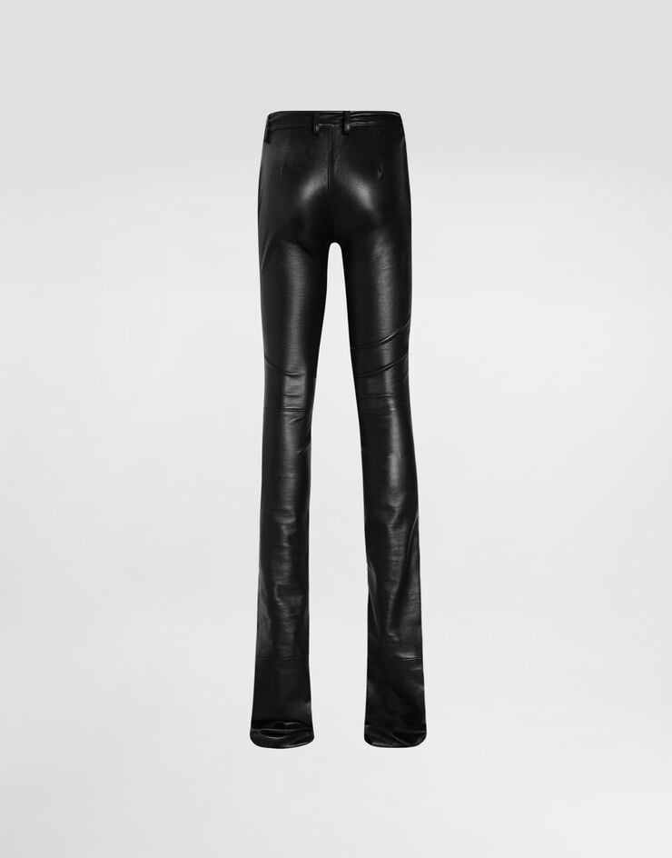 Dolce & Gabbana Stretch nappa leather trousers Black FTDFKLHULYL