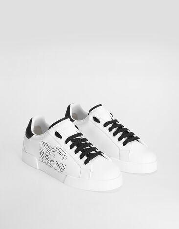 Dolce & Gabbana Sneakers Portofino en cuir de veau Multicolore CS2324AV066