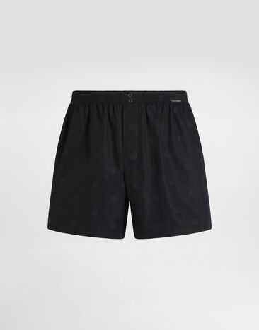 Dolce & Gabbana Logo-print poplin boxer shorts Multicolor M3A12THS5T7