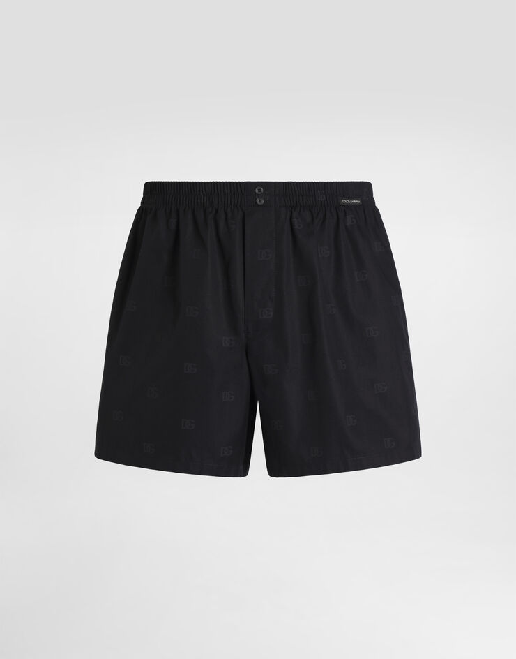 Dolce & Gabbana Logo-print poplin boxer shorts Dolce & Gabbana Logo-print poplin boxer shorts Multicolor M3A12THS5T7