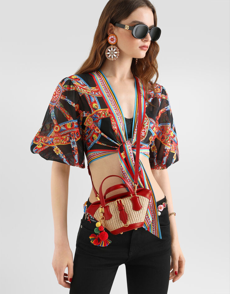 Dolce & Gabbana Raffia coffa Capri bag Dolce & Gabbana Raffia coffa Capri bag Multicolor BB7913A3O70
