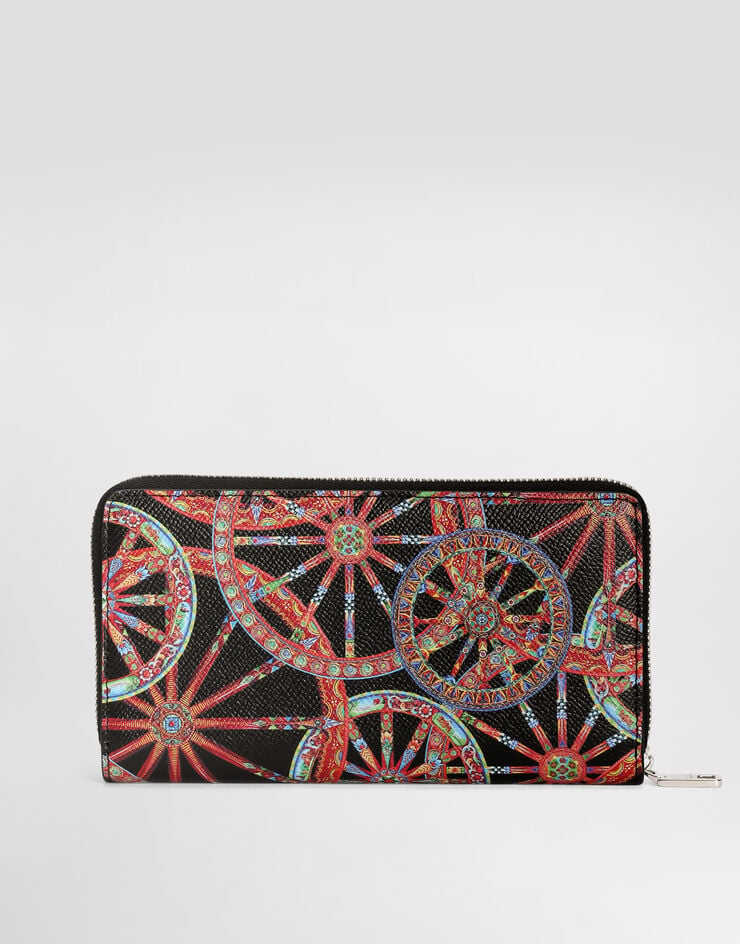 Dolce & Gabbana Cartera en piel de becerro con estampado Carretto Dolce & Gabbana Cartera en piel de becerro con estampado Carretto Multicolor BP1672A0744