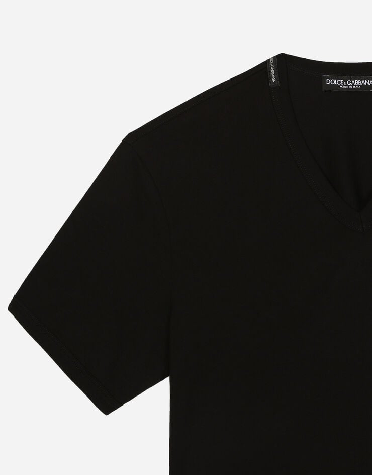 Dolce & Gabbana Хлопковая футболка ЧЕРНЫЙ G8KG0TFU7EQ