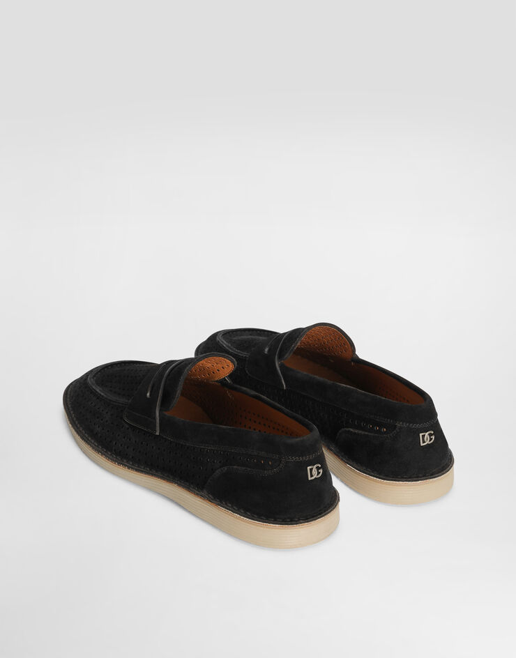 Dolce & Gabbana حذاء لوفر من جلد عجل أسود A50651A9T59