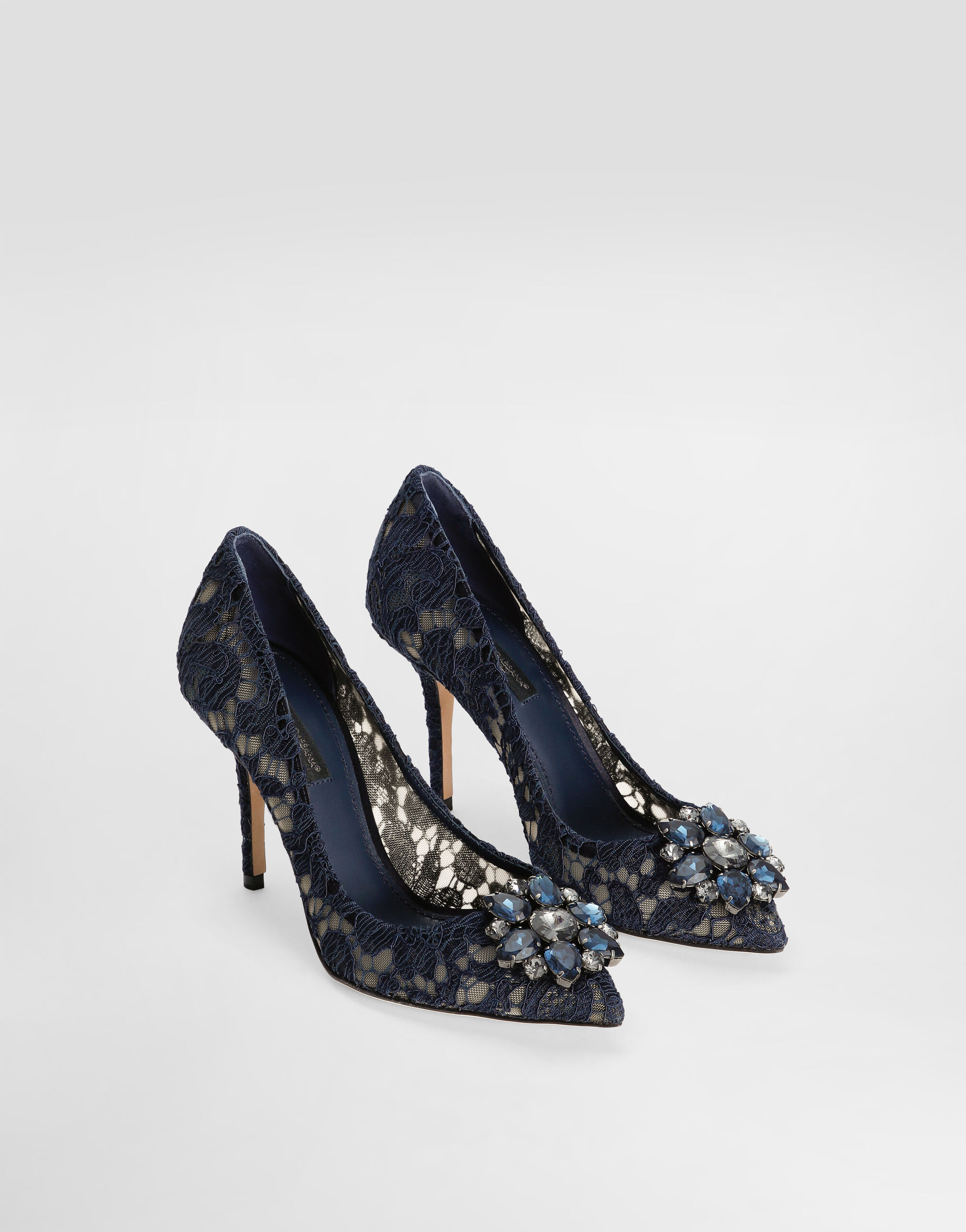 Pump In Taormina Lace With Crystals - Women | Dolce&Gabbana