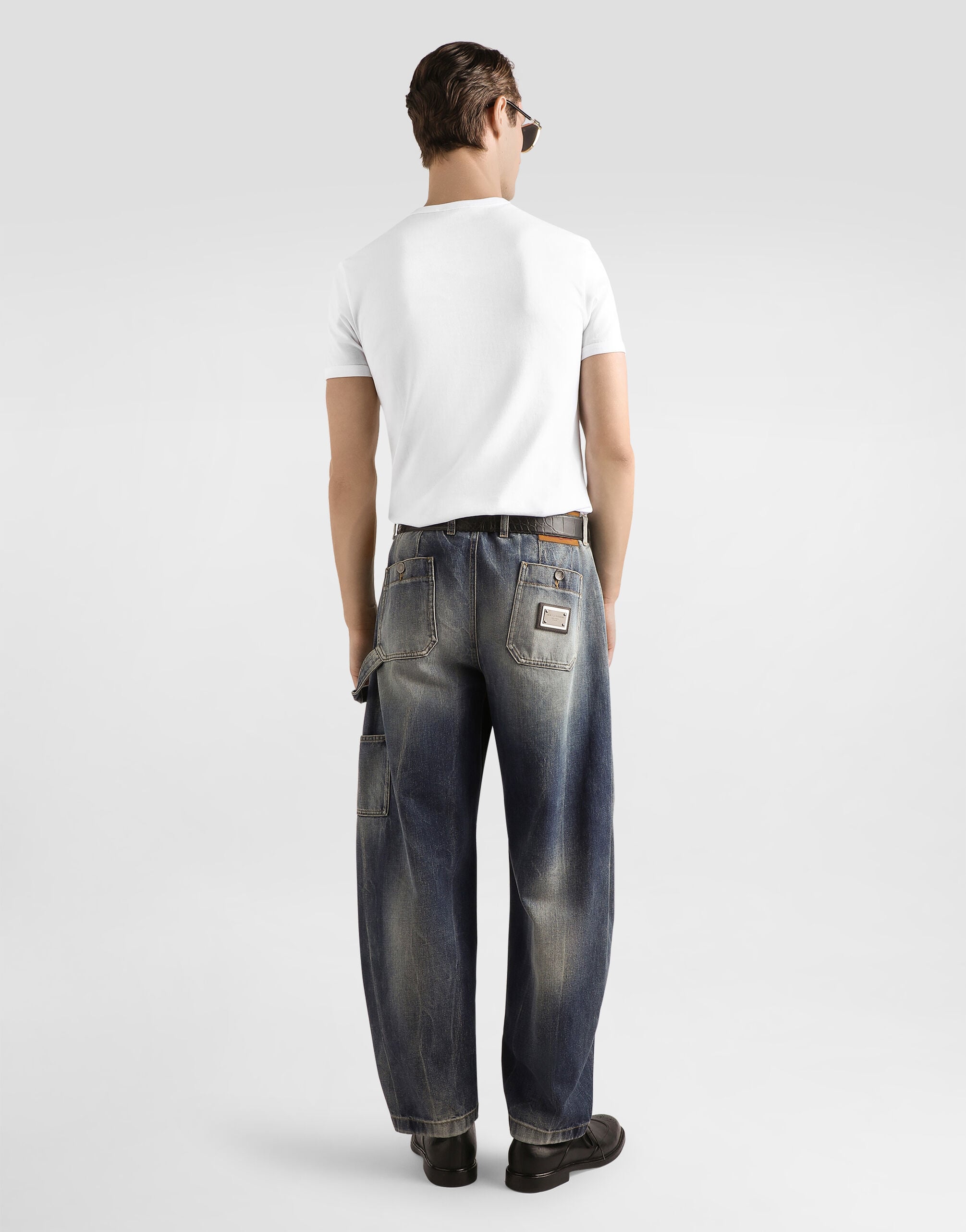 Denim trousers in Multicolor for Men | Dolce&Gabbana® US