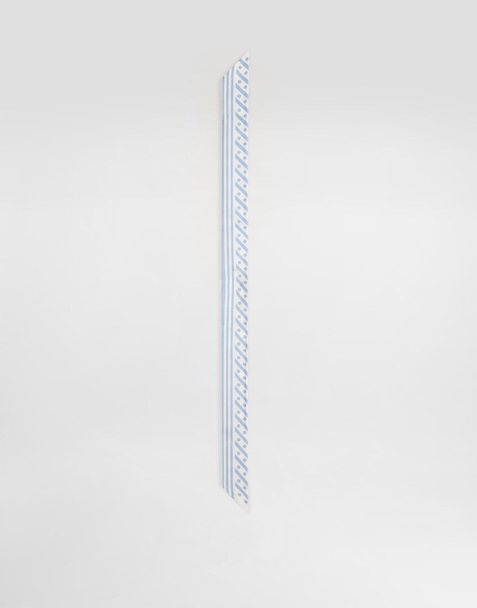 Twill headscarf with all-over DG logo print (6x100) in Light Blue