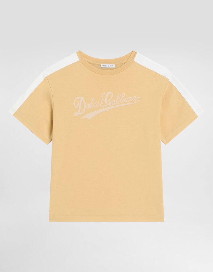Dolce & Gabbana Jersey t-shirt with print Yellow L4JTKDG7PWQ