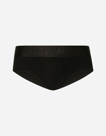 Dolce & Gabbana Slip Brando de punto bielástico Noir M3F21JOUAIG