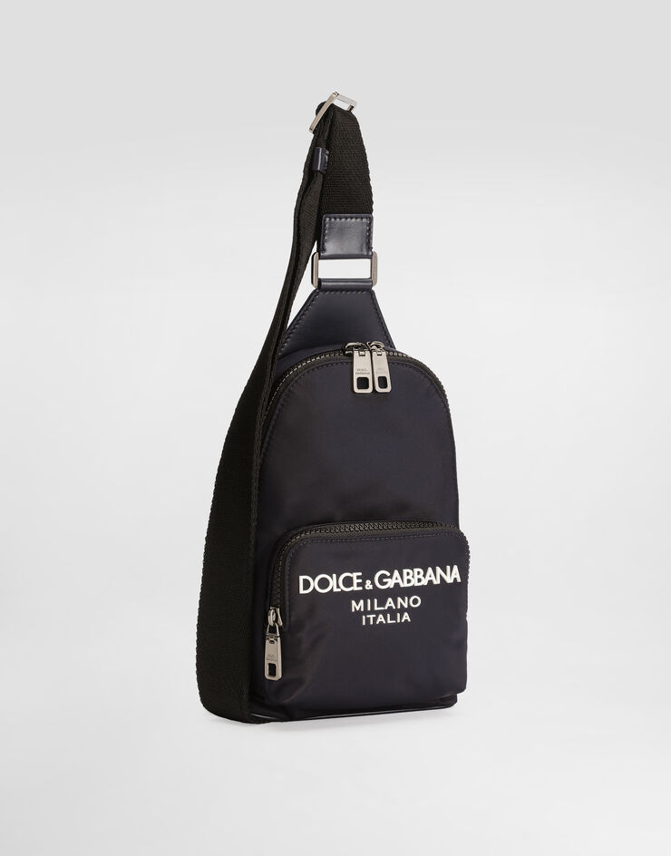 Dolce & Gabbana Nylon crossbody backpack Blue BM2295AG182