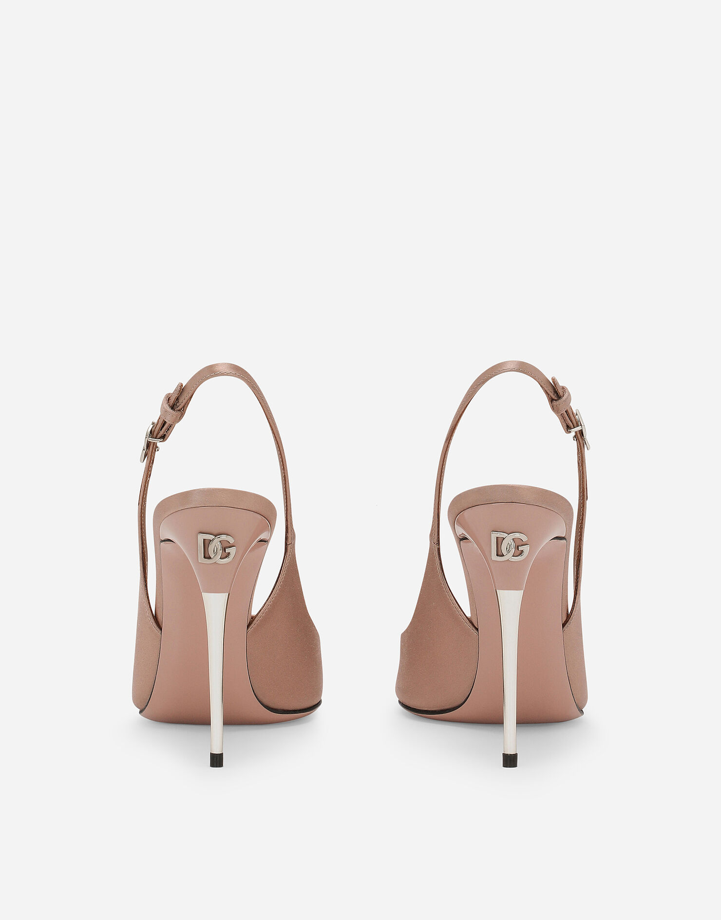 slingback satin shoes