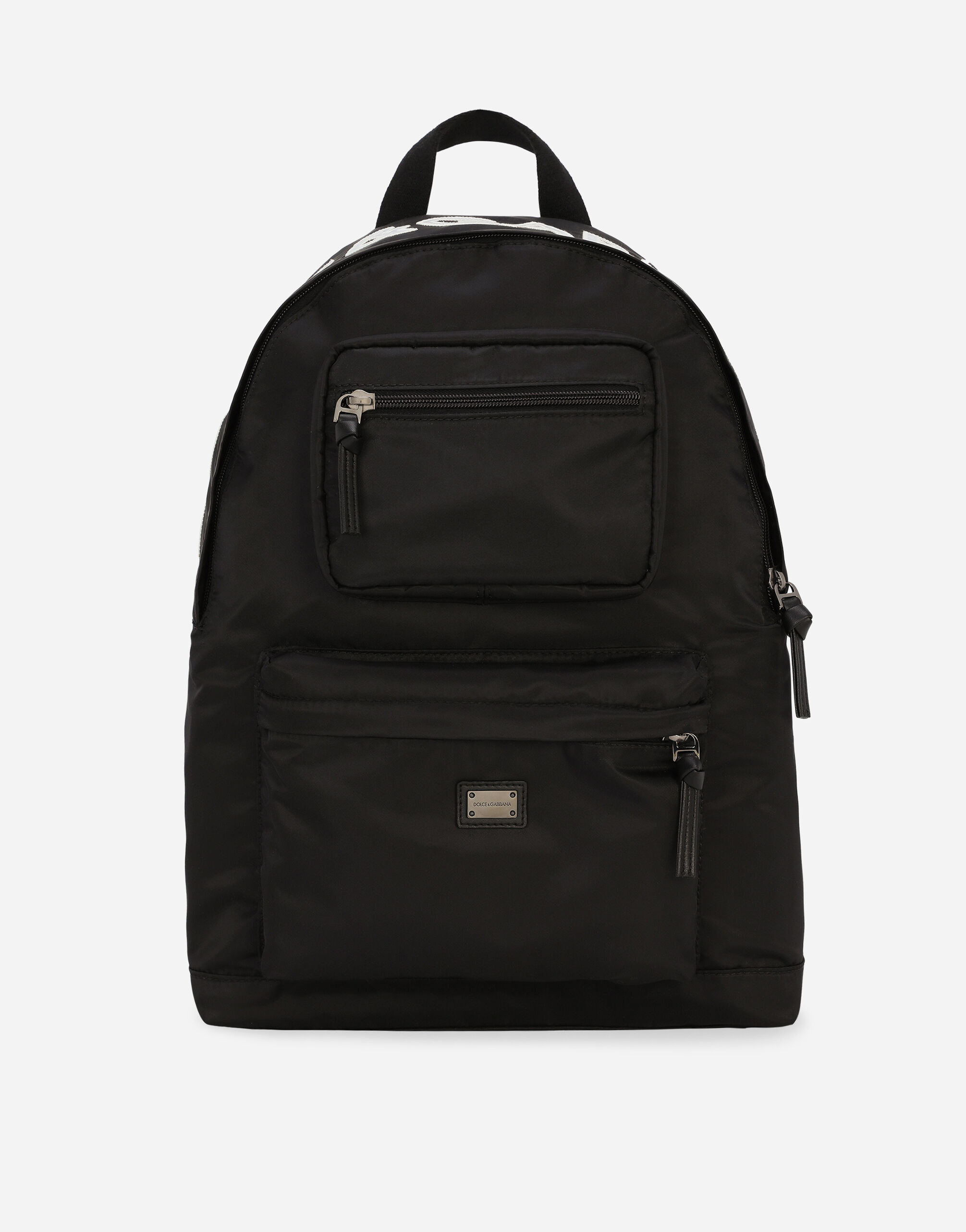 Nylon backpack in Black for Boys Dolce Gabbana