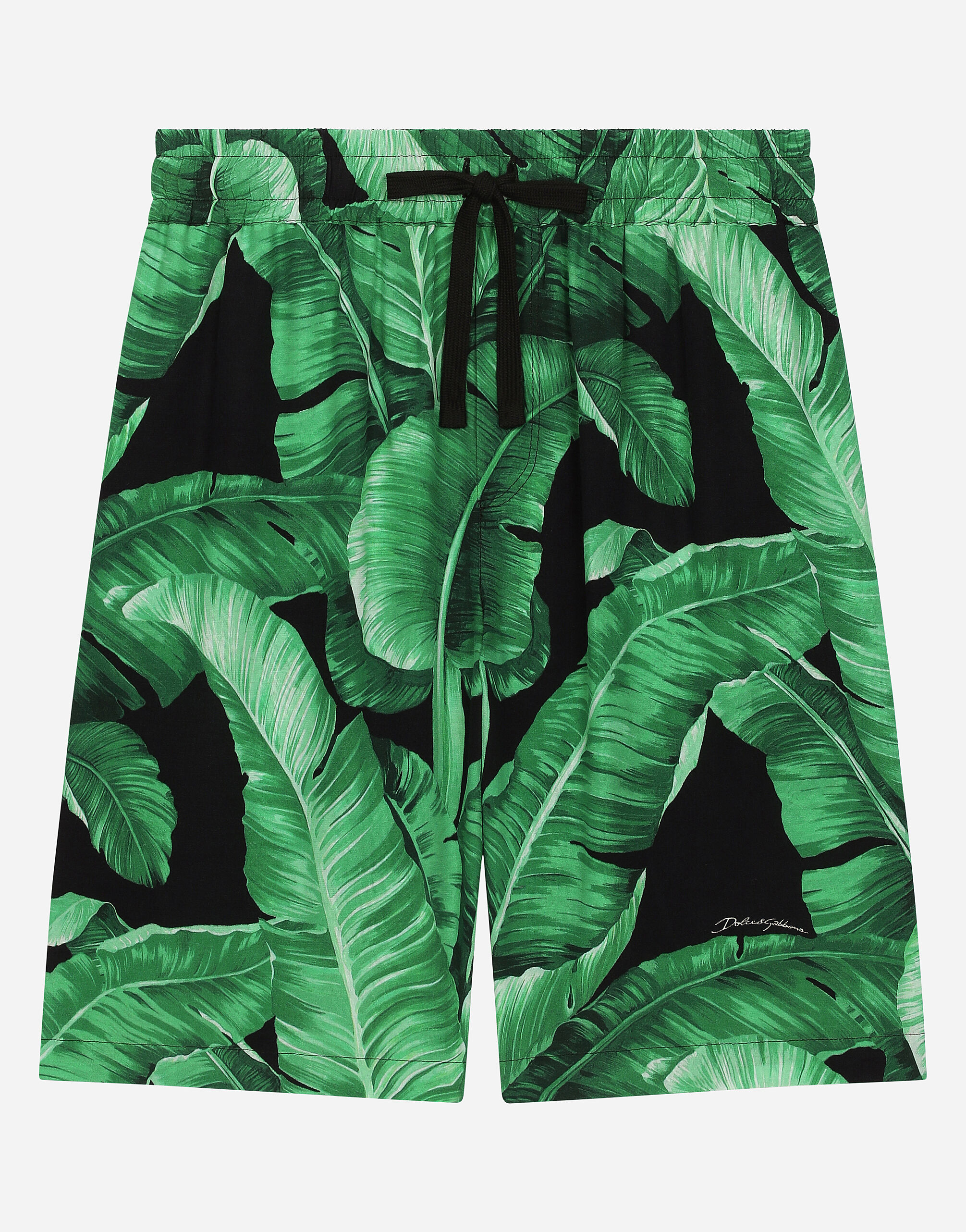Dolce & Gabbana Batik shorts with banana tree print Print L4JQS3HS7NJ