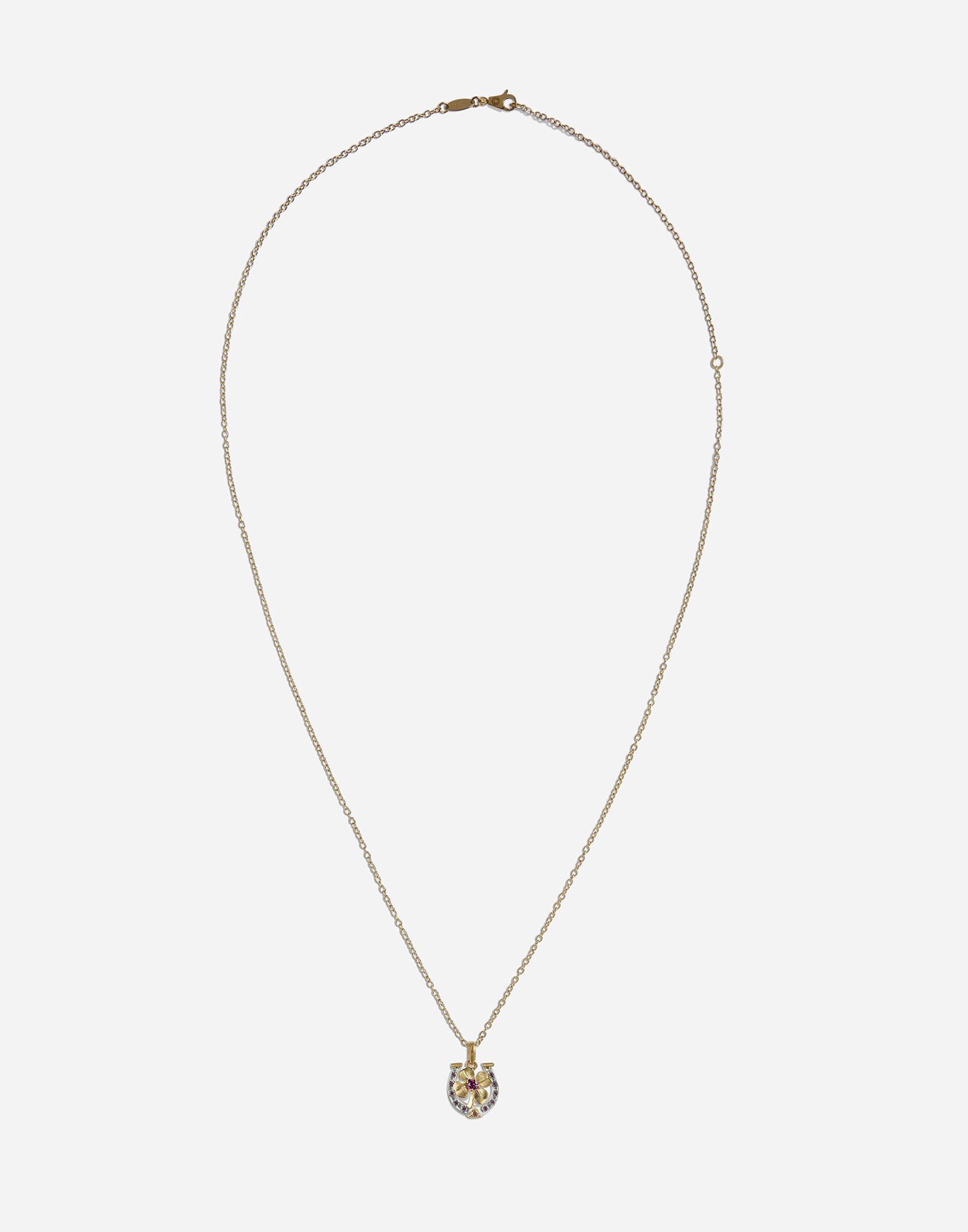 Dolce & Gabbana Halskette mit glücksbringer-anhänger Gelb WAQP2GWSAP1