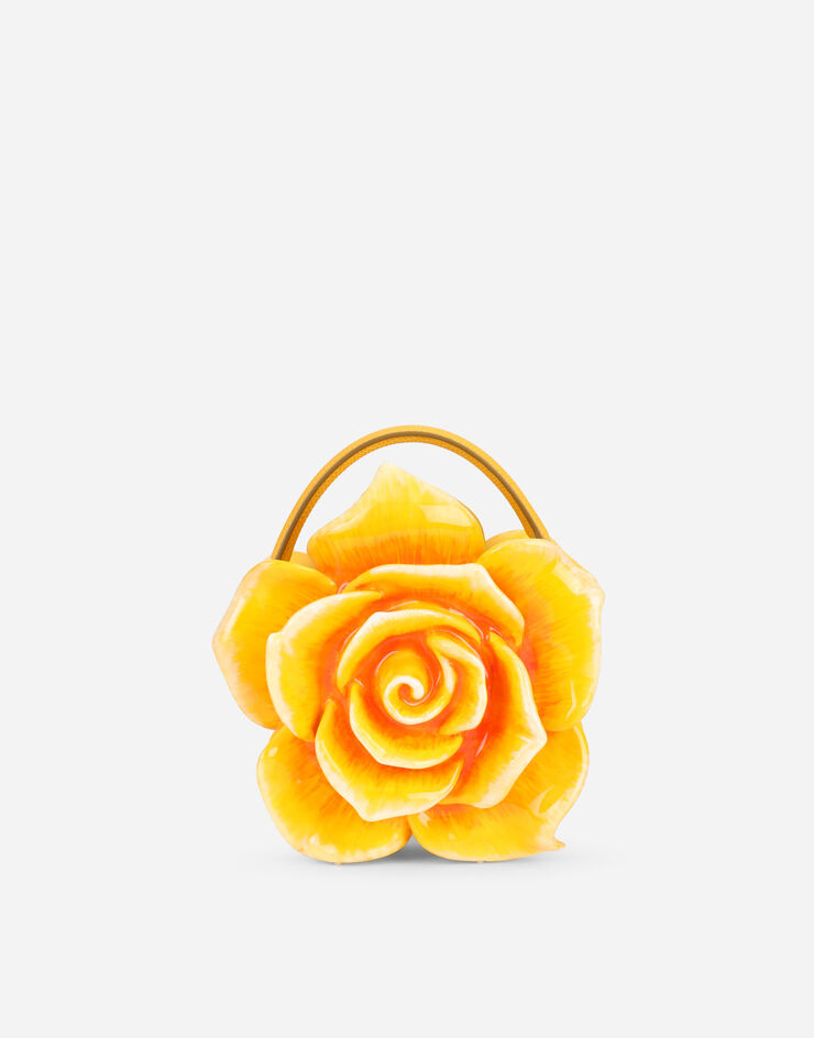 Dolce & Gabbana Rose Dolce Box bag in painted resin Yellow BB6935AQ689