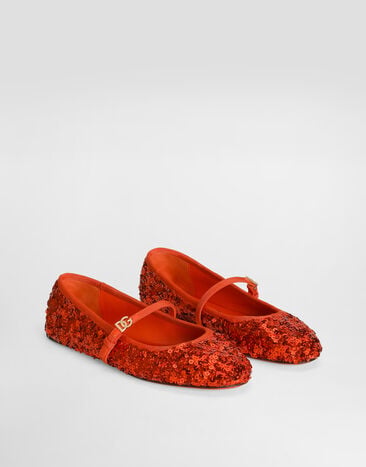 Dolce & Gabbana Sequin ballet flats Multicolor CB0284A0598