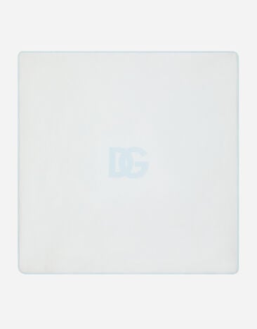 Dolce & Gabbana Jersey blanket with DG logo print Multicolor LNJA88G7F0H