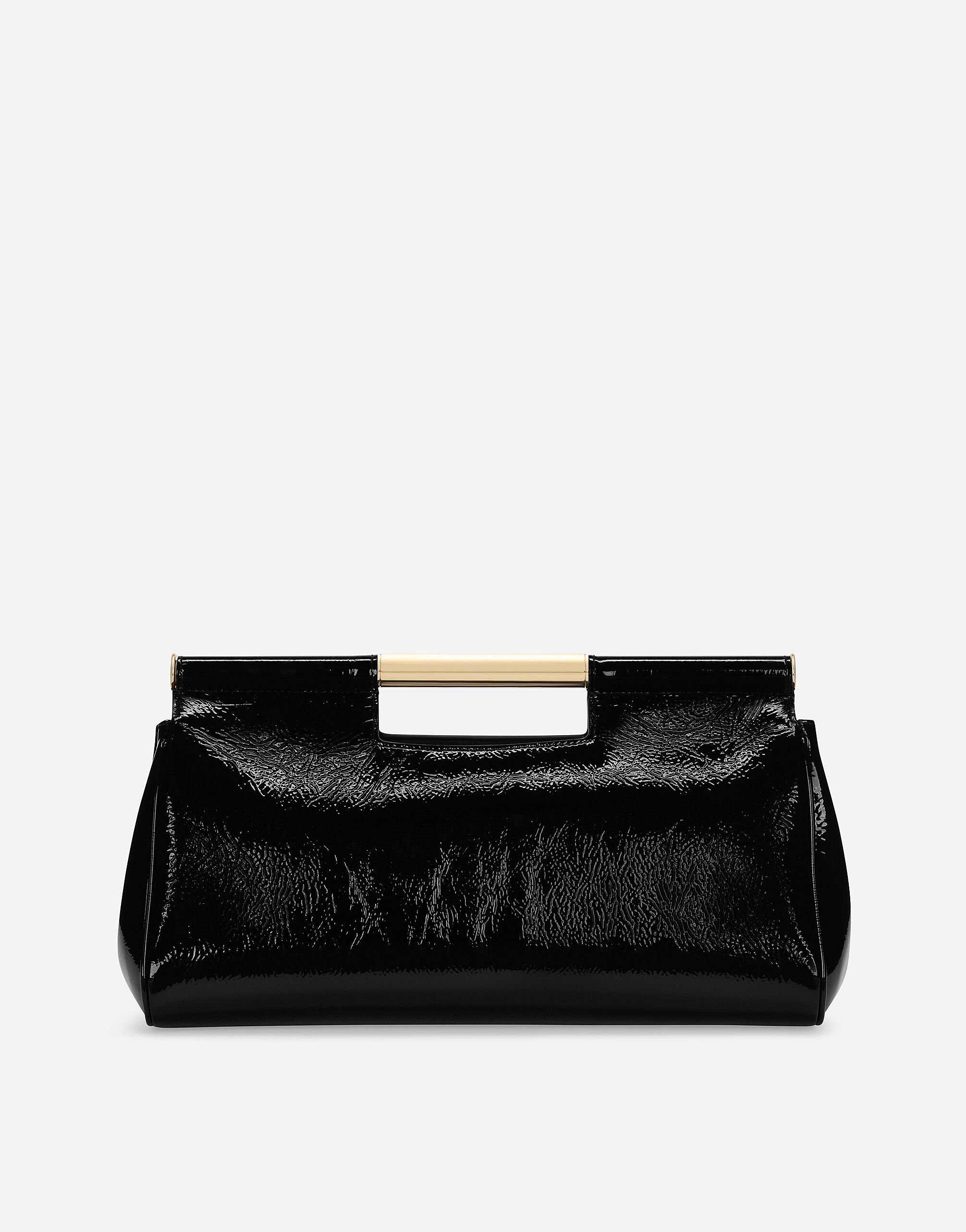 Large Sicily clutch handbag in Black for Dolce Gabbana US