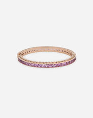 Dolce & Gabbana Anna bracelet in red gold 18kt with pink sapphires White WBQD1GWPAVE