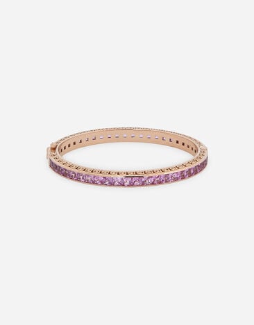 Dolce & Gabbana Anna bracelet in red gold 18kt with pink sapphires Weiss WBQA1GWTSQS