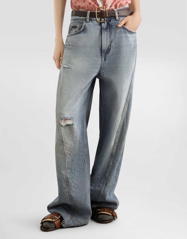 Dolce & Gabbana Denim trousers Multicolor FTDHHDG8OR6