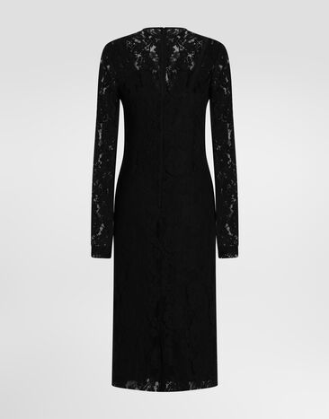Dolce & Gabbana فستان من دانتيل Dolce & Gabbana فستان من دانتيل Black F618GTILMER