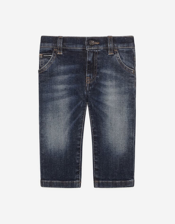 Dolce & Gabbana Regular-fit dark blue wash stretch jeans Blue L11F98LD725