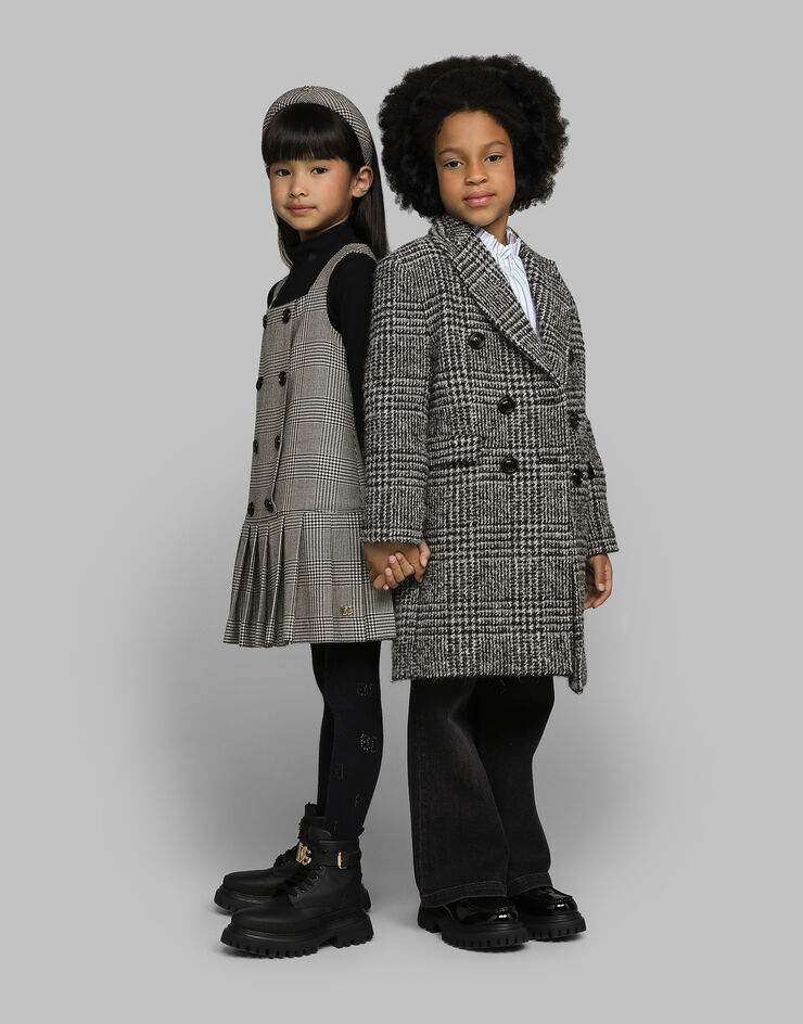 Dolce & Gabbana Double-breasted wool-blend herringbone coat Multicolor L42C32FQMJM