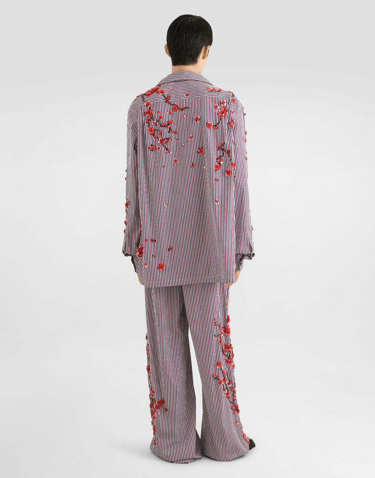 Dolce & Gabbana Vanity shirt with embroidery Multicolor G5OL9ZGK177