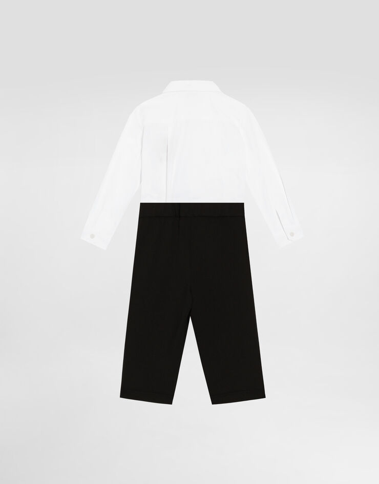 Dolce & Gabbana Poplin and jersey co-ord set Multicolor L11O93G7N6J