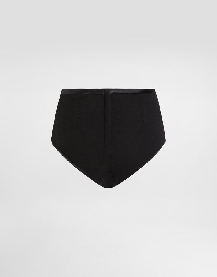 Dolce & Gabbana 羊毛帆布阔腿裤 黑 FTC99TFU2TZ