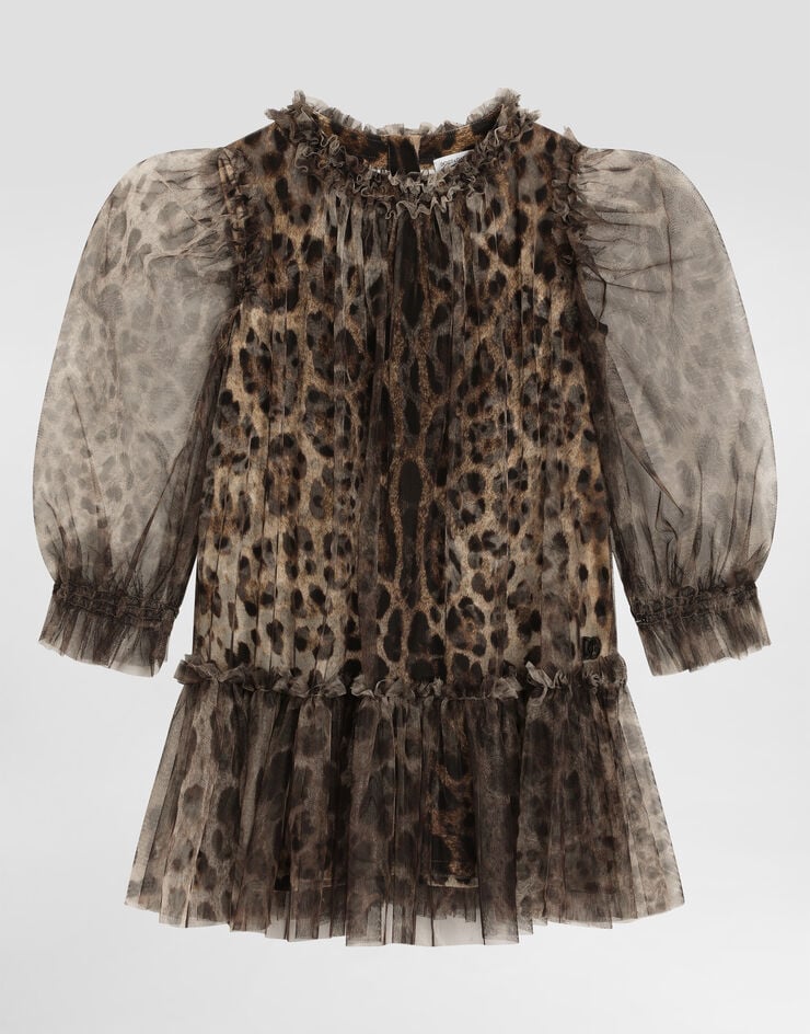 Dolce & Gabbana Leopard-print tulle dress Print L54DO4HSMV5