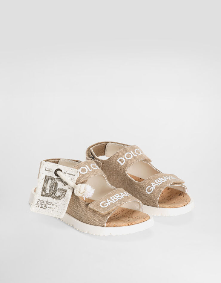 Dolce & Gabbana Canvas sandals Beige DA5345AW520