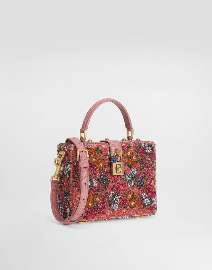 Dolce & Gabbana Sac à main Dolce Box avec broderie de paillettes Multicolor BB5970A0115