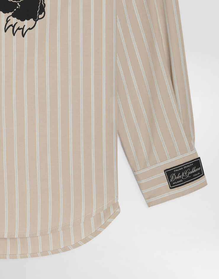 Dolce & Gabbana Poplin shirt with logo Dolce & Gabbana Poplin shirt with logo L44S96G7P6G