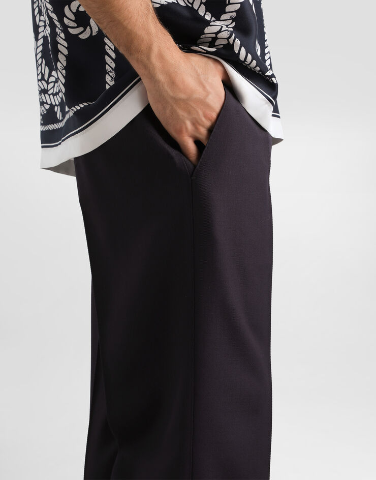 Dolce & Gabbana Pantalones en lana virgen Dolce & Gabbana Pantalones en lana virgen Blue GP110TGK424