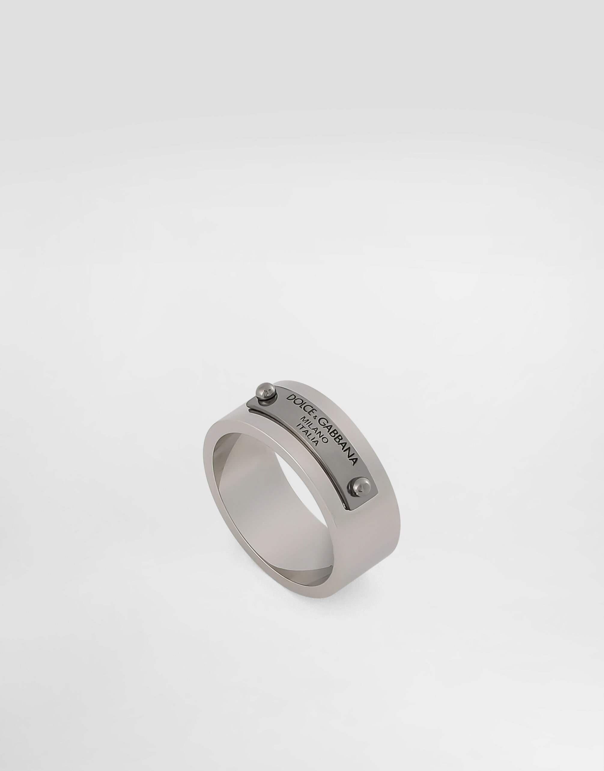Ring with Dolce Gabbana tag in Silver for Men Dolce Gabbana