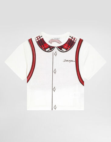 Dolce & Gabbana Jerseyt-shirt with backpack print Print L5JTNLII7H6