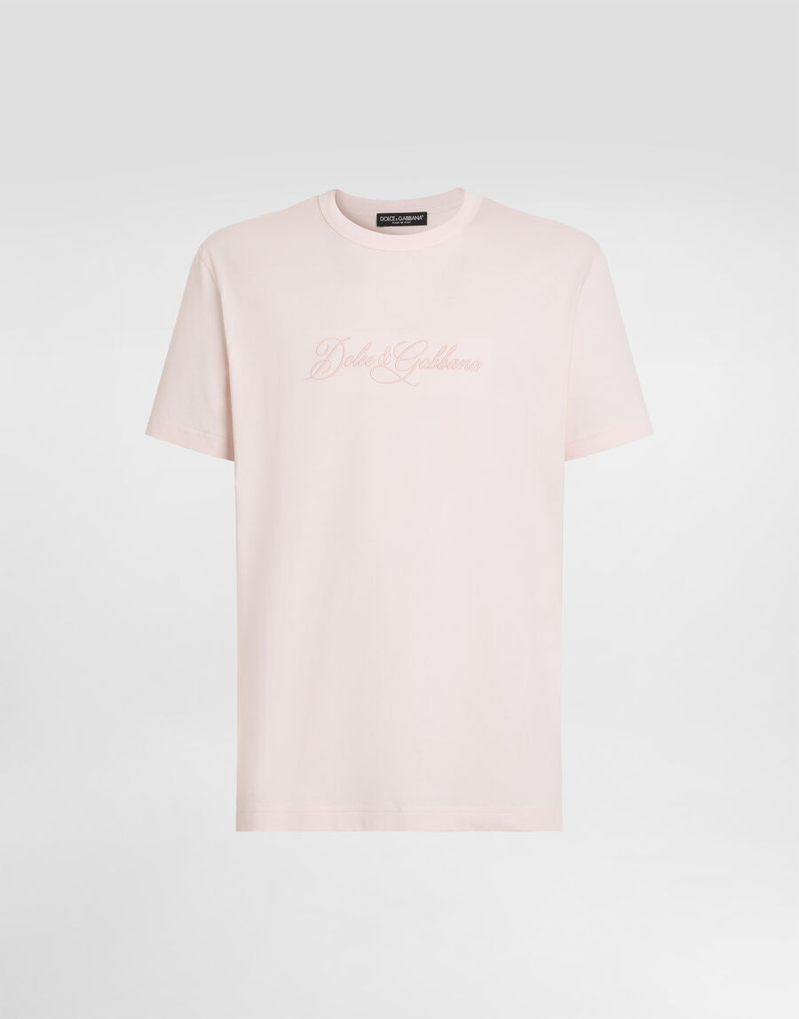 Cotton t-shirt with dg embroidery