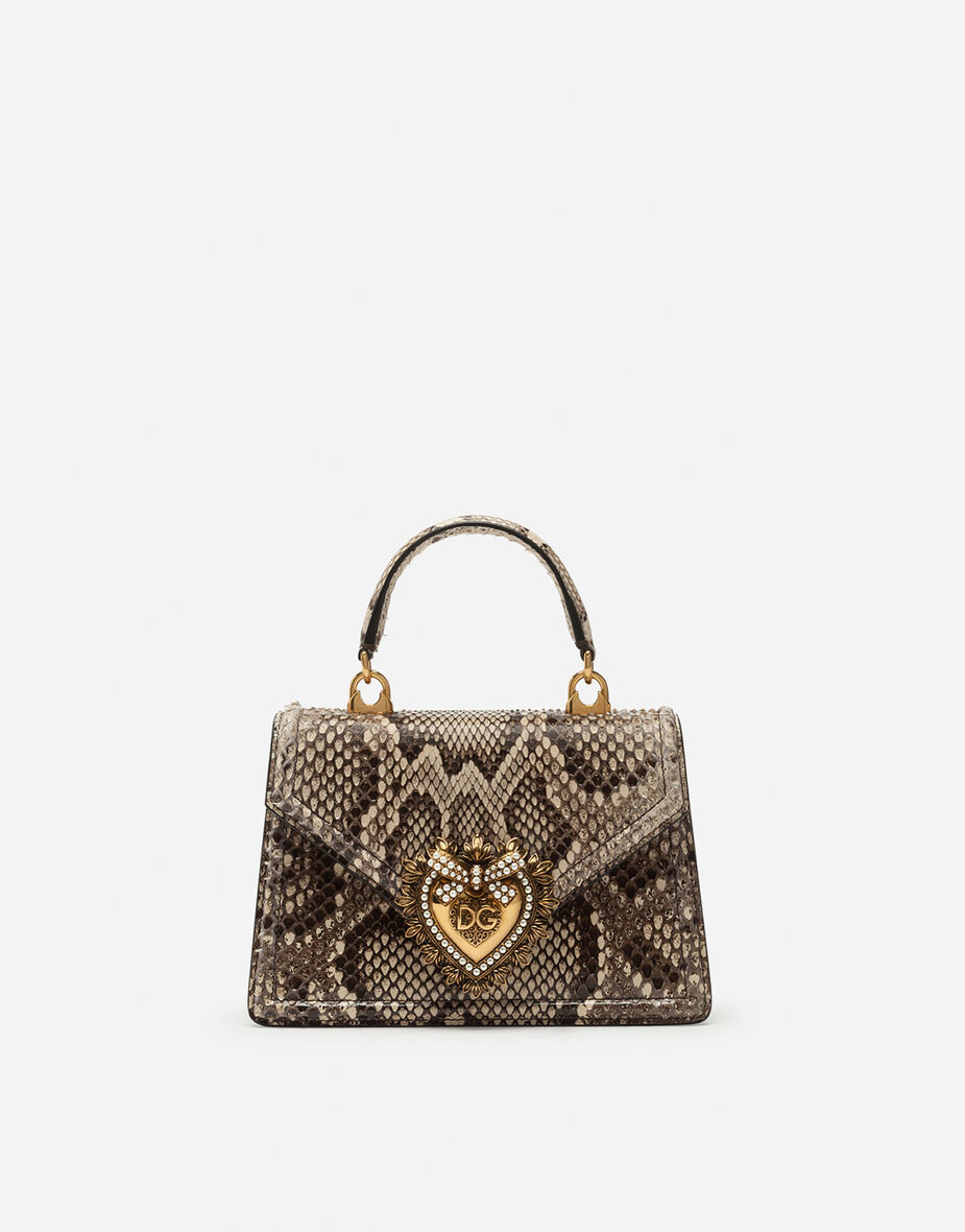 Small Devotion bag in python skin in NUDE for Women | Dolce&Gabbana® US